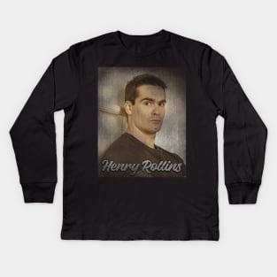 Vintage Henry Rollins Kids Long Sleeve T-Shirt